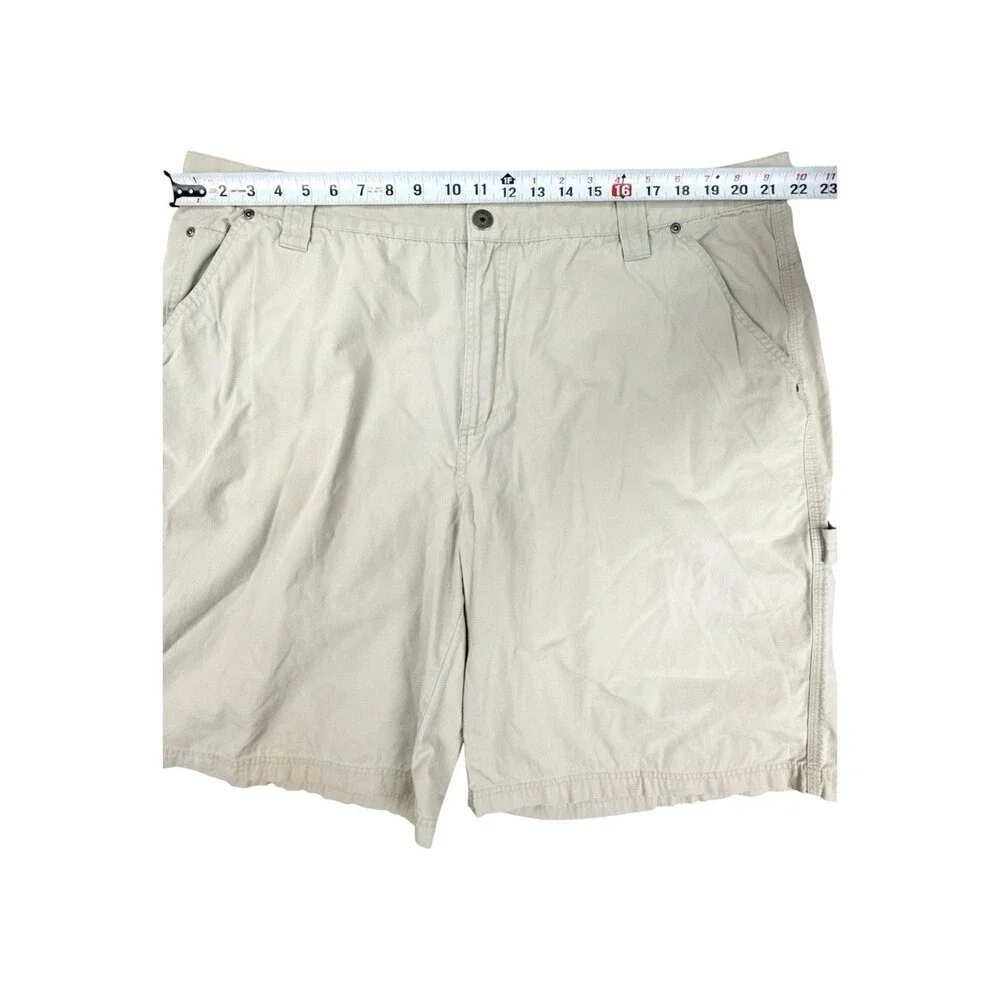 Columbia Utility Hiking Shorts Beige Cotton Carpenter Outdoor AM4484 Gorpcore 44